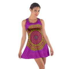 Summer Sun Shine In A Sunshine Mandala Cotton Racerback Dress by pepitasart