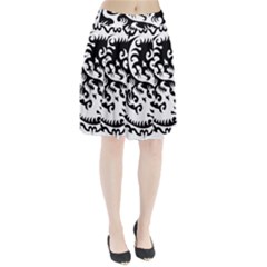 Ying Yang Tattoo Pleated Skirt by Sapixe