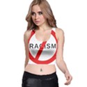 No Racism Racer Back Crop Top View1