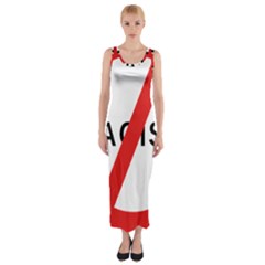 2000px No Racism Svg Fitted Maxi Dress by demongstore
