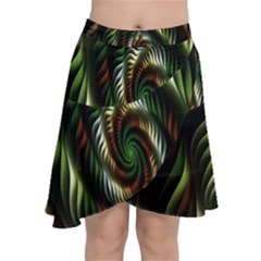 Fractal Christmas Colors Christmas Chiffon Wrap by Sapixe