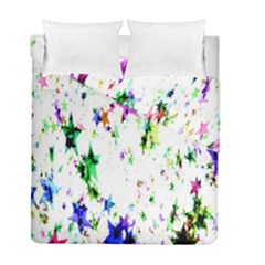 Star Abstract Advent Christmas Duvet Cover Double Side (full/ Double Size) by Sapixe