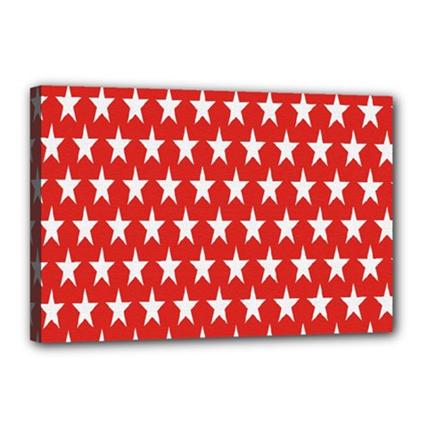 Star Christmas Advent Structure Canvas 18  X 12  by Sapixe