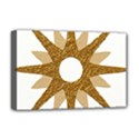 Star Golden Glittering Yellow Rays Deluxe Canvas 18  x 12   View1