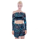 Wallpaper Background Abstract Off Shoulder Top with Mini Skirt Set View1