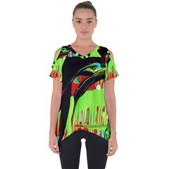 Quiet Place Cut Out Side Drop Tee by bestdesignintheworld