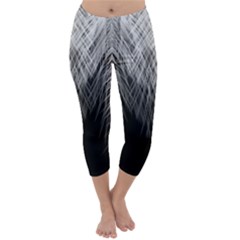 Feather Graphic Design Background Capri Winter Leggings  by Sapixe