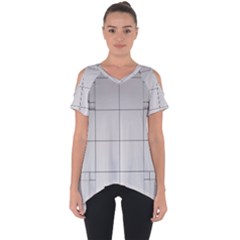 Abstract Architecture Contemporary Cut Out Side Drop Tee by Sapixe