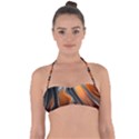 Fractal Structure Mathematics Halter Bandeau Bikini Top View1