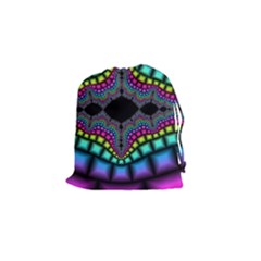 Fractal Art Artwork Digital Art Drawstring Pouches (small)  by Sapixe