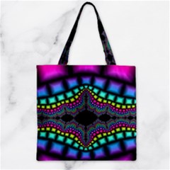 Fractal Art Artwork Digital Art Zipper Grocery Tote Bag by Sapixe