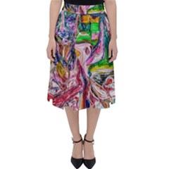 Budha Denied The Shine Of The World Folding Skater Skirt by bestdesignintheworld