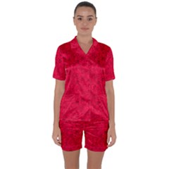 Festival Chemistry Satin Short Sleeve Pyjamas Set by HouseofBrokenNeedles
