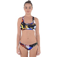 Smashed Butterfly 5 Cross Back Hipster Bikini Set by bestdesignintheworld