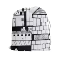 Drawing  Drawstring Pouches (xxl) by ValentinaDesign