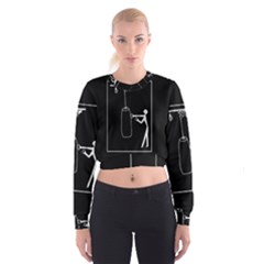 Drawing  Cropped Sweatshirt by ValentinaDesign