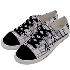 Drawing Men s Low Top Canvas Sneakers by ValentinaDesign