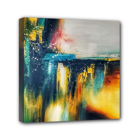 Art Painting Abstract Yangon Canvas Travel Bag by Simbadda