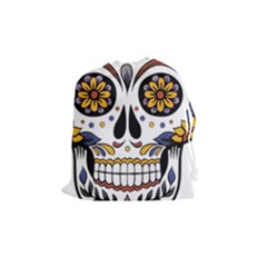 Sugar Skull Drawstring Pouches (medium)  by StarvingArtisan