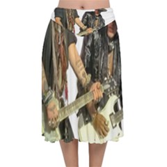 Rnr Velvet Flared Midi Skirt by StarvingArtisan
