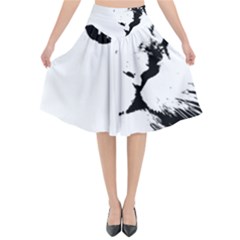 Cat Flared Midi Skirt by StarvingArtisan