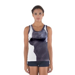 Black Wolf  Sport Tank Top  by StarvingArtisan