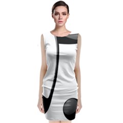 Music Note Sleeveless Velvet Midi Dress by StarvingArtisan