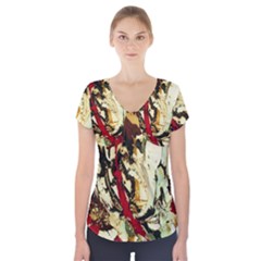 Ireland #1 Short Sleeve Front Detail Top by bestdesignintheworld