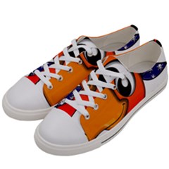 Bird Cartoon Character Parrot Women s Low Top Canvas Sneakers by Simbadda