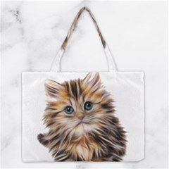 Kitten Mammal Animal Young Cat Medium Tote Bag by Simbadda