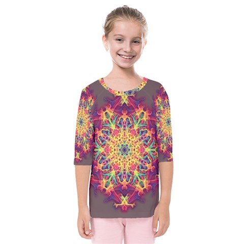 Joyful Living Kids  Quarter Sleeve Raglan Tee by aumaraspiritart