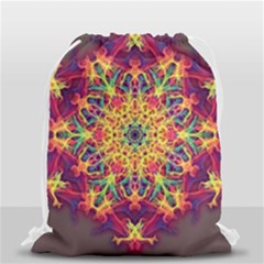 Joyful Living Drawstring Bag (small) by aumaraspiritart