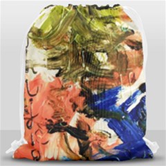 Pagoda And Calligraphy Drawstring Bag (large) by bestdesignintheworld