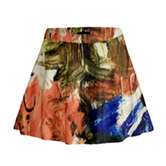 Pagoda And Calligraphy Mini Flare Skirt by bestdesignintheworld