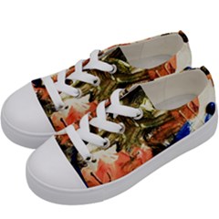Pagoda And Calligraphy Kids  Low Top Canvas Sneakers by bestdesignintheworld
