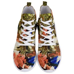Pagoda And Calligraphy Men s Lightweight High Top Sneakers by bestdesignintheworld