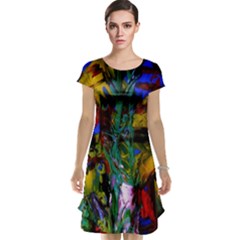 Night At The Foot Of Fudziama 1 Cap Sleeve Nightdress by bestdesignintheworld