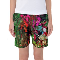 Sunset In A Mountains 1 Women s Basketball Shorts by bestdesignintheworld