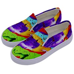 Untitled Island 2 Kids  Canvas Slip Ons by bestdesignintheworld