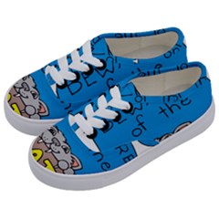 Cat Print Paw Pet Animal Claws Kids  Classic Low Top Sneakers by Nexatart