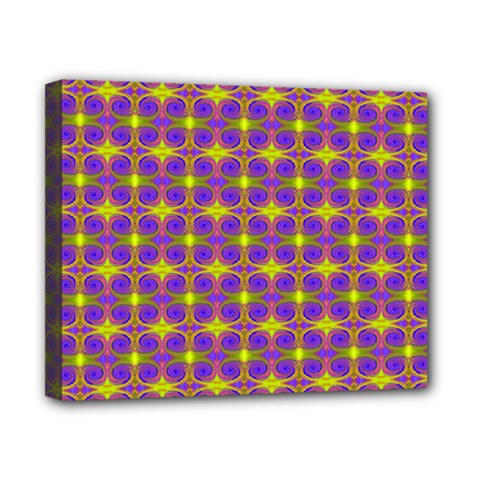 Purple Yellow Swirl Pattern Canvas 10  X 8  by BrightVibesDesign