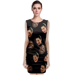 Crying Kim Kardashian Sleeveless Velvet Midi Dress by Valentinaart