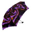Swirl Black Purple Orange Mini Folding Umbrellas View2