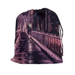 Texture Abstract Background City Drawstring Pouches (xxl) by Sapixe