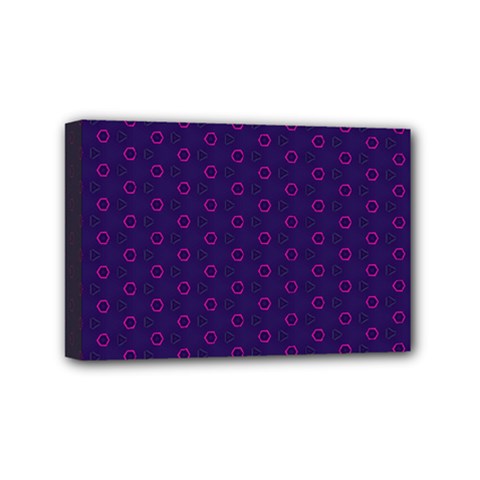 Dark Tech Fruit Pattern Mini Canvas 6  X 4  by jumpercat