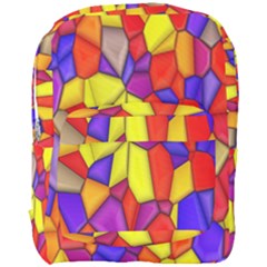 Mosaic Tiles Pattern Texture Full Print Backpack by Sapixe