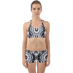 Abstract Pattern Fractal Back Web Gym Set by Sapixe