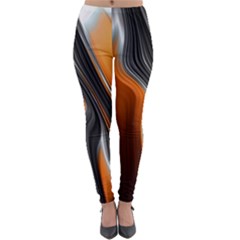 Fractal Structure Mathematics Lightweight Velour Leggings by Sapixe