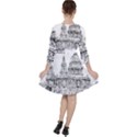 Line Art Architecture Church Ruffle Dress View2