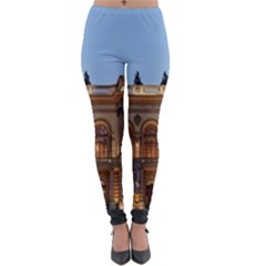 Municipal Theatre Of Sao Paulo Brazil Lightweight Velour Leggings by Sapixe